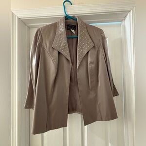 New Women’s Blazer Metallic Champane Color with sequin details
